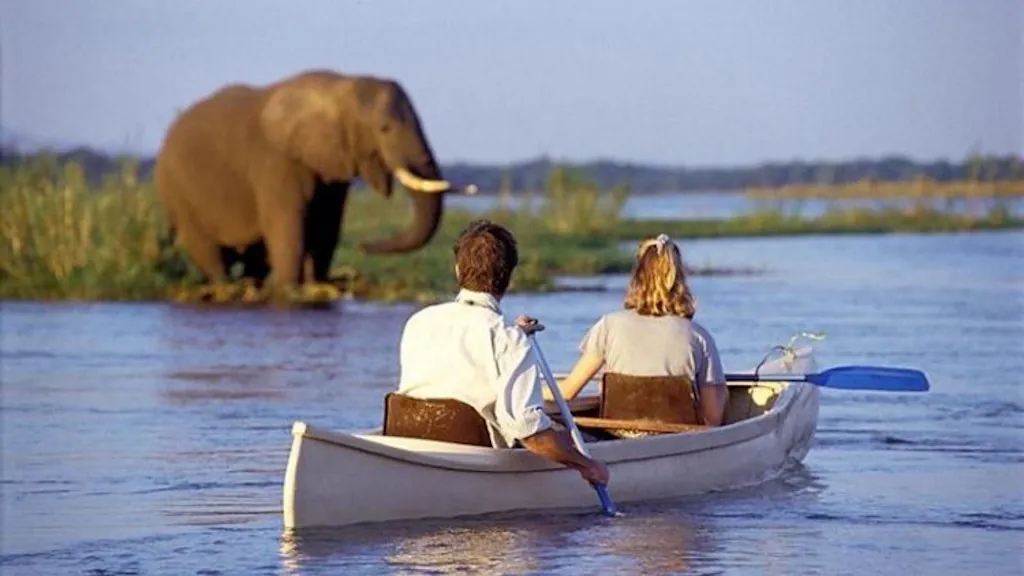 Canoeing on the Momella Lakes